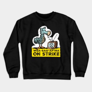 DODO WGA SAG-AFTRA on strike Crewneck Sweatshirt